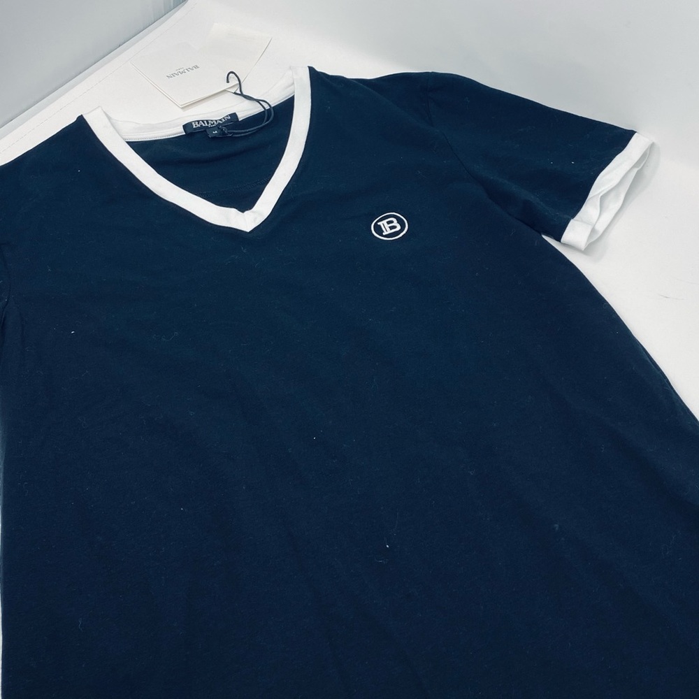 BALMAIN**Men’s Black T-Shirt**Med. $425